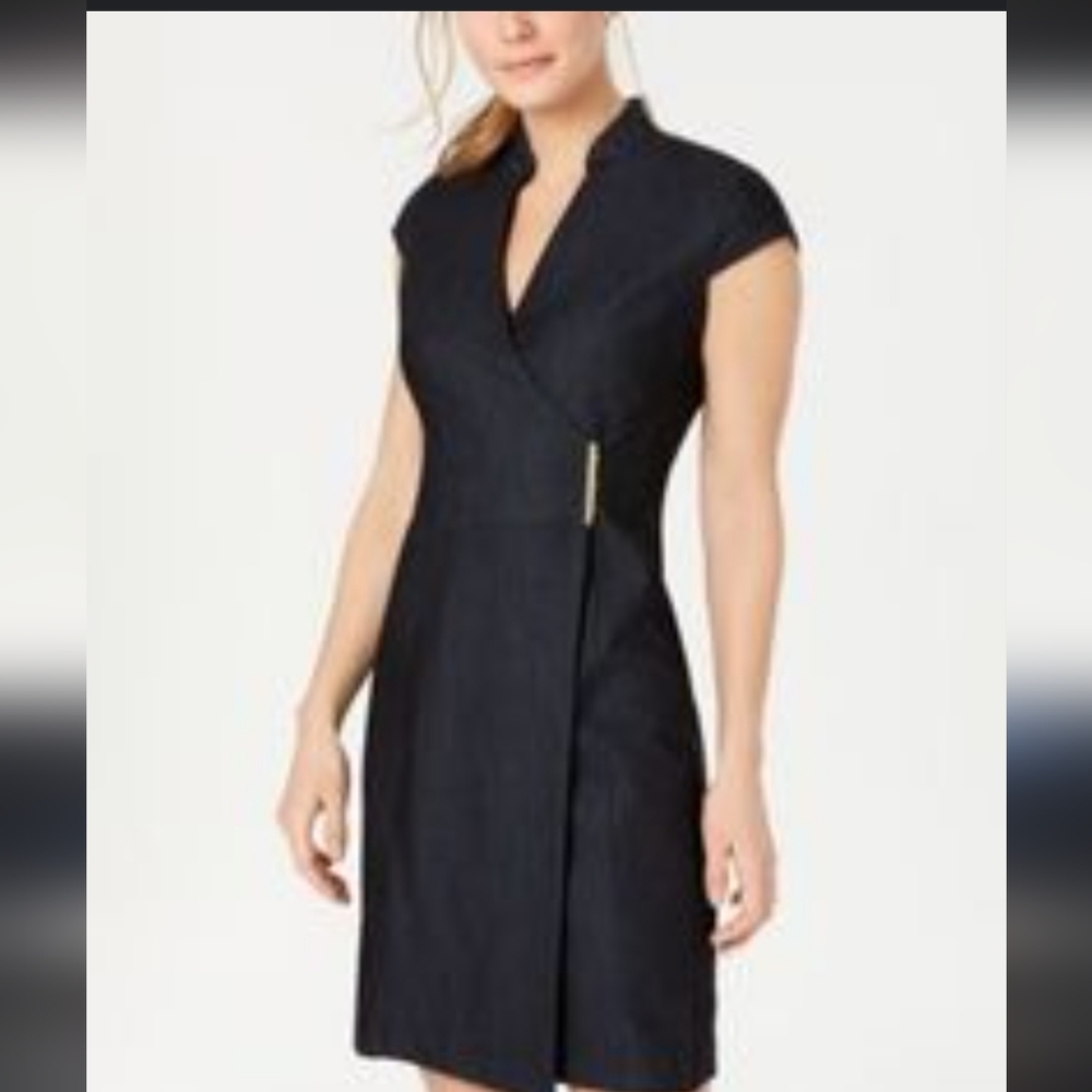 Calvin Klein wrap around dress size 4